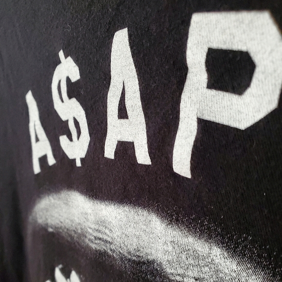 ASAP ROCKY Official A$AP Merch Rap / Hip Hop Graphic Grillz Black T-Shirt (XS) - Picture 5 of 8